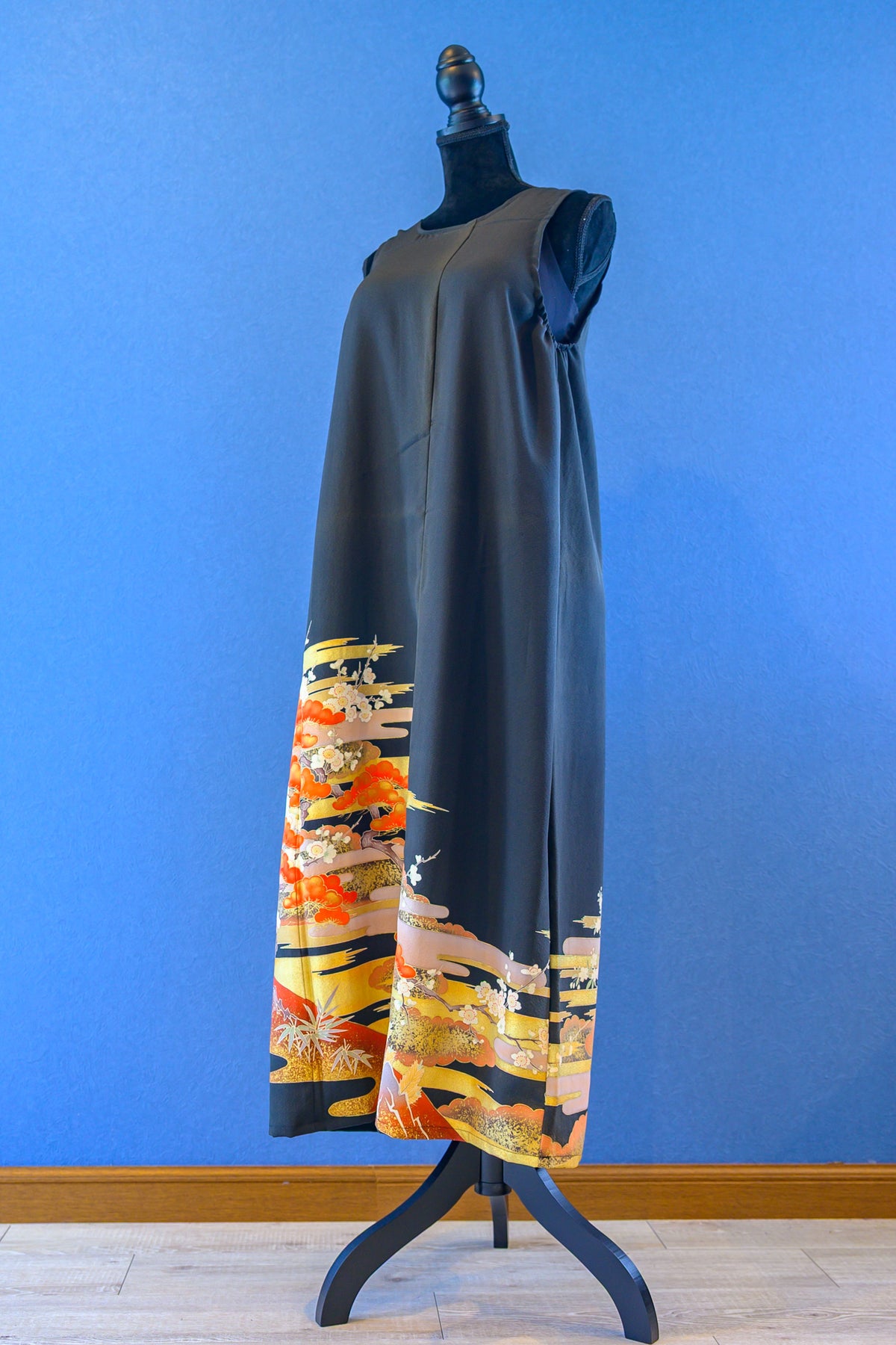 Vintage Kimono Long Dress KD001